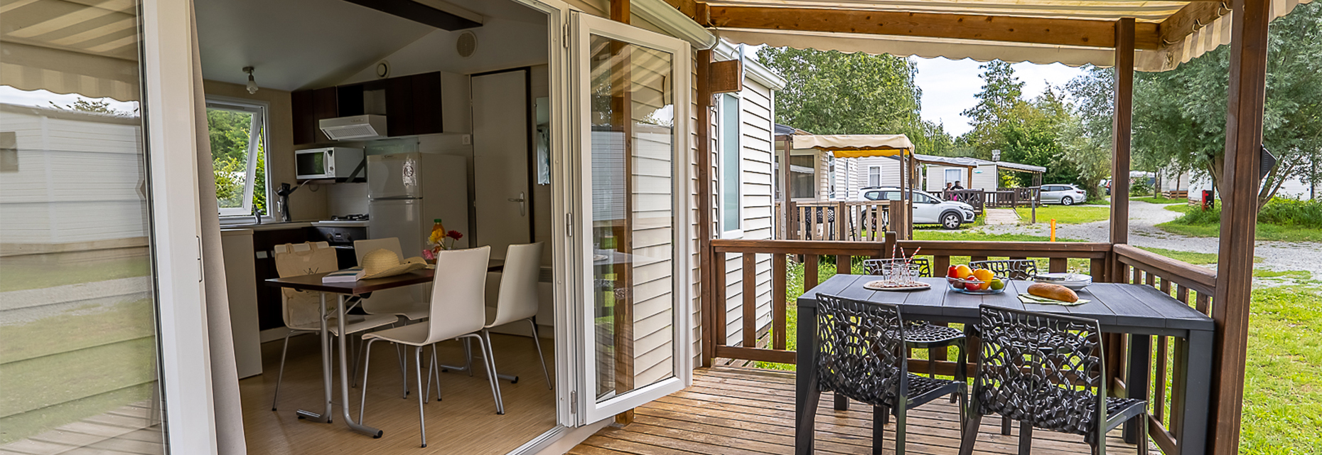 Location de mobil-home en Haute-Saône au bord de l’eau. Camping les Ballastières en Haute-Saône